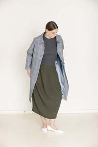 Charlotte Coat - Blue Check - J.BUSH