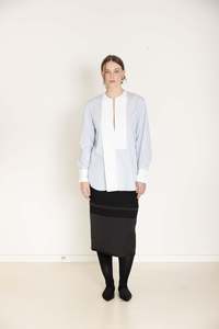 J Bush: Sienna Shirt - Blue/White - J.BUSH