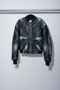 Satin Bomber Jacket - Exhaust Print - 4x4