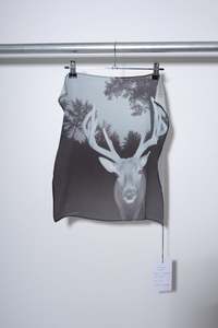 Monique Govind: 'Deer in Headlights' Silk Scarf - MONIQUE GOVIND
