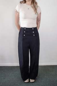Dome Pants - Navy - MONIQUE GOVIND