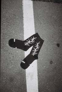 Thorn Socks - Black/Light Grey - JPalm