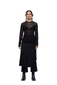 Tops: HELENA TOP – Black Mesh (Preorder)