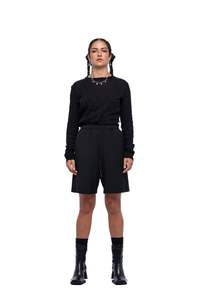 Bottoms: ERIK SHORTS – Black Suiting (Preorder)