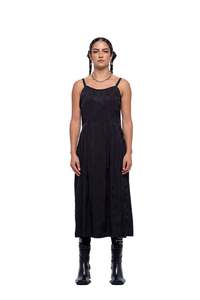 Dresses: LOTTA DRESS – Black Abstract (Preorder)