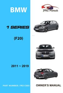 BMW - 1 Series F20 car owners manual 2011 - present