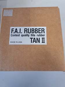 Propellers Spinners Starting Gear: TAN 2 Contest Quality FAI RUBBER 1/16" Made in USA 1 lb. box