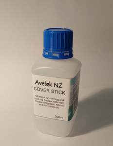 Covering Materials: Avetek Cover Stick – heat activated cover glue 200ml