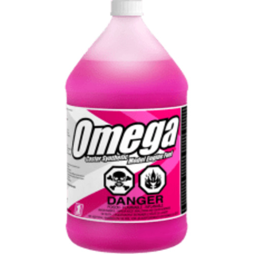 OMEGA 15% Model Engine Fuel Syn/Castor, Air/Heli, Non Ringed Engine, 4 x 1Gal 3.8L