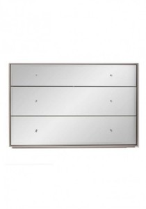 Products: Lilah Mirrored 3 Drawer Chest Mirrored Furniture Showroom Auckland, NZ