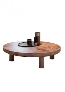 Akira Coffee Table Contemporary Solid Wood Round Table JS Interiors Auckland