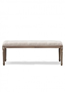 Louise French Style End of Bed Stool /Bench Seat 140W Living Room Furniture JS Interiors