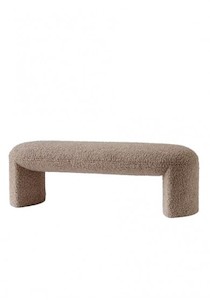 Moses Upholstery Bench Seat Boucle Ottoman JS Interiors Auckland