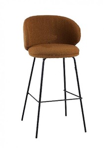 Products: Calder Bar Stool Modern Upholstered Stools JS Interiors Furniture NZ