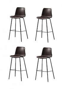 Cleona Bar Stool SH65cm - PU Leather x 4 Package