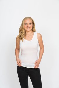 Products: FROM MERINO WITH LOVE Romance Singlet - JUAL Quality New Zealand Merino