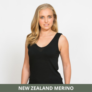 Products: NATURE'S SECRET Reversible Singlet - JUAL Quality New Zealand Merino
