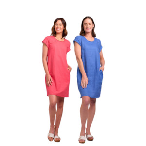 Foil: Fringe Scoop Neck Dress