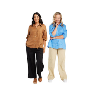 Puff Sleeve Linen Shirt