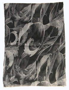 Trailing Feather Scarf