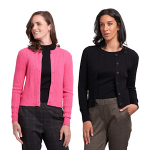 Jumpers: Cable Knit Cardigan