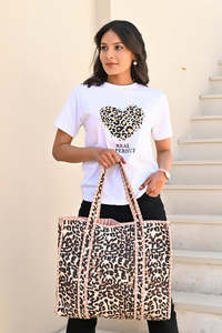 Leopard Cotton Tote