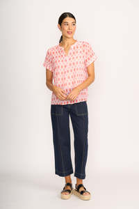 Memo: Drop Hem Blouse