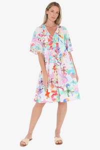 Jump: Hibiscus Haze Dress