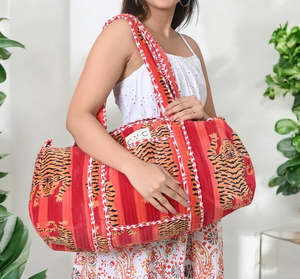 Bags: Tibetan Tiger Velvet Weekender