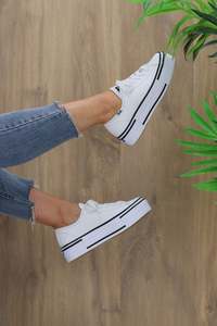 Shoes: Triple Up Leather Bumper Sneaker