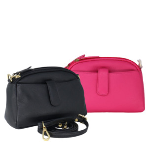 Baron: Oval Top Leather Bag 2556