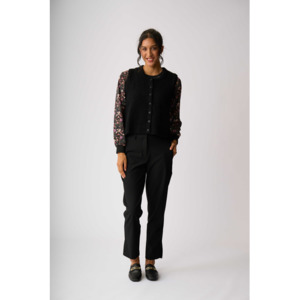 Jackets: Rib Button Front Vest