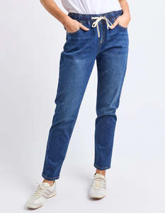 Jeans: Juliette Jogger Jean Vintage Blue