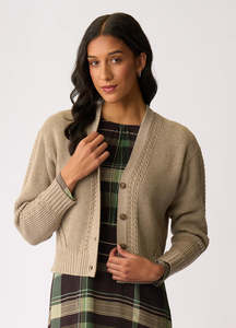 Cable Knit Detail Cardigan