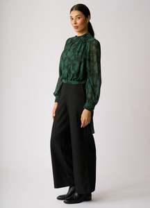 High Leg Wide Trousers