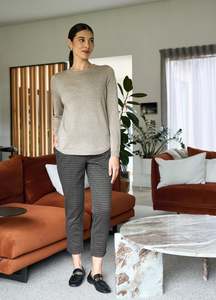 Adjustable Cuff  Patterned Trousers