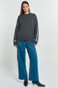 Contrast Stitch Sweater