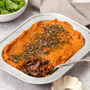 Gluten Free: Vegan Mushroom, Lentil & Pumpkin Shepherd's Pie