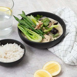 Gluten Free: Thai Green Chicken Curry with Rice