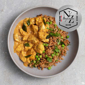 Gluten Free: Butter Chicken Curry with Coriander & Brown Rice Pilaf