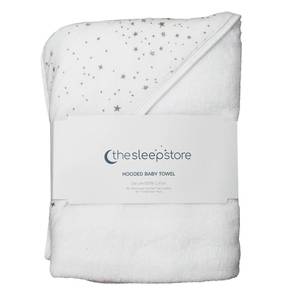 Merchandise: Hooded Baby Towel – White Stars