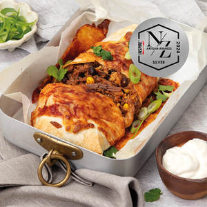 Chipotle Beef Brisket & Black Bean Enchilada