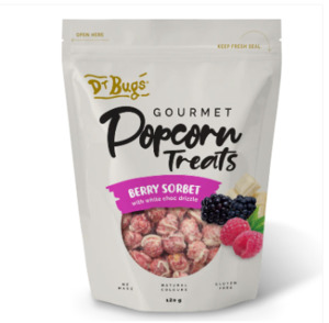 Dr Bugs Berry Sorbet Gourmet Popcorn