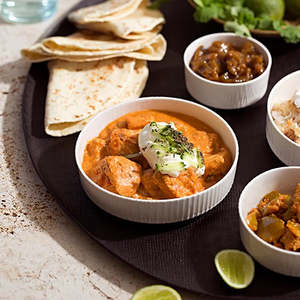 All Meals 1: Butter Chicken Curry with Brown Rice Pilaf Family
