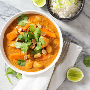 Thai Beef Massaman Curry with Coconut Brown Rice Family