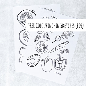 Products: Veggie Fun Sketch & Pack