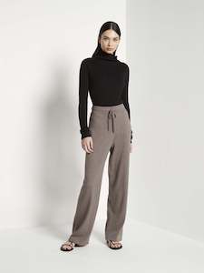 Jhl Cotton Cashmere: JHL Wide Trackpant (Cotton Cashmere) Walnut