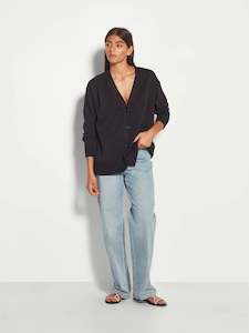 Marvin Cardi (Cotton Knit) Black