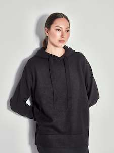 All Extra: JHL Luxe Hoodie (Cotton Cashmere) Black