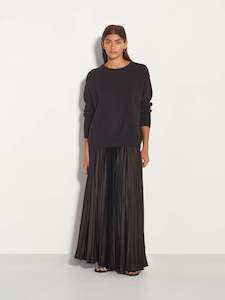 Investment Pieces: Cotton Sweatshirt (Cotton Knit) Black